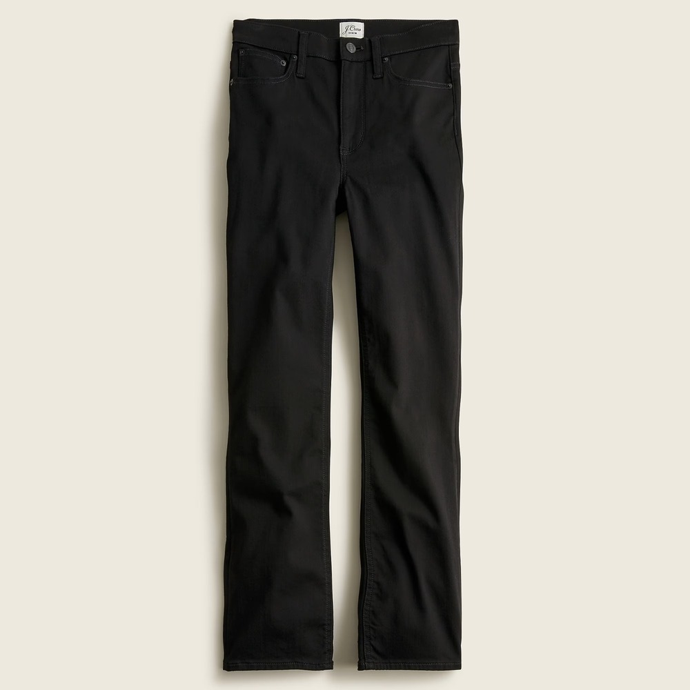 J. Crew 9" Demi-Boot Kicky Hem Crop Jeans in Stay Black Size‎ 26